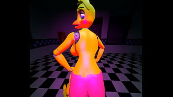 Chica grinds and rides a cock five nights at freddy's