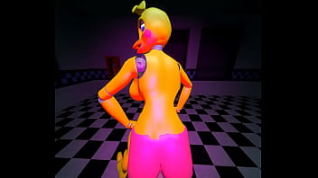 Chica grinds and rides a cock five nights at freddy's