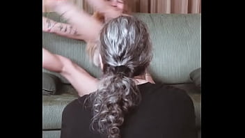 Hazel ash goes spread eagle in #tiedye''this full leanth skirt we thought was dangerous to move around we really were ha