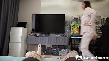 Brunette lets me fuck her real hard