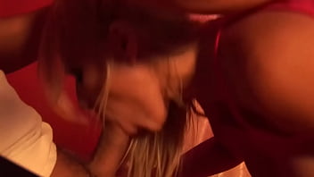 Michelle thorne holds on to the stripper pole as her pussy is jackhammered