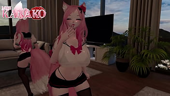 I try on cute cosplays while you just want me to get more naked sexy catgirl posing and stripping