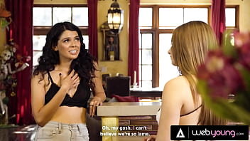 Hot babes play with sex toys