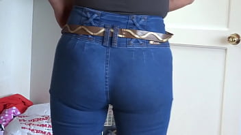 I dress in front of the maid's stepson and allow him to caress me and masturbate