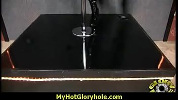 Hottie sucks and fucks black cock for cusmhot at gloryhole 7