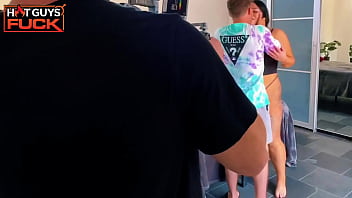 Massive booty bounces wildly on thick jock cock