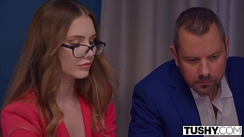 Tushy craving her superiors dick