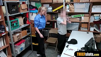 Busty milf lp officer orders a thief to satisfy her