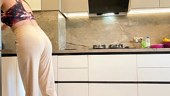 Stepson fucks stepmom cock riding huge ass big tits – tight pussy – loud moans