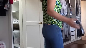 Stepson can't stand seeing my ass in jeans and we end up having sex fucking and cumming in my pussy