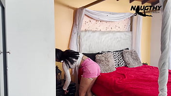 A delicious surprise to my boyfriend by video call