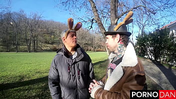 Mia trejsi’s bubble butt takes double cocks in a prague easter fuck