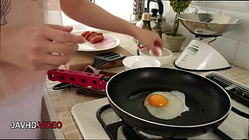 Playful asian maid seduces in steamy private session