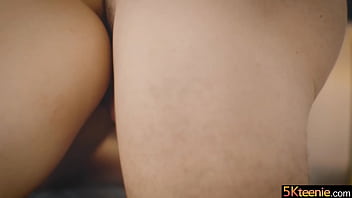 Fucking and sucking big cock brunette teenie babe