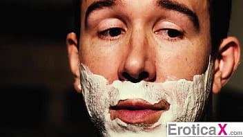 Blonde babe craves massive cock in steamy bathroom lovemaking