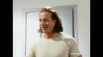 Suzie bends over while a hard rod splooges all over her ass