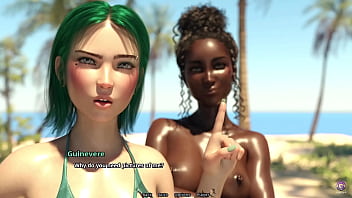 Hot threesome with my step sister and her friend 3d hentai game family crush