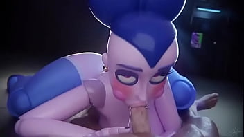 La mejor milf ballora dando una buena mamada