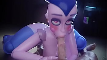 La mejor milf ballora dando una buena mamada