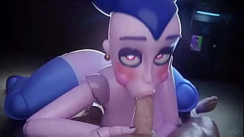 La mejor milf ballora dando una buena mamada
