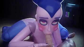 La mejor milf ballora dando una buena mamada