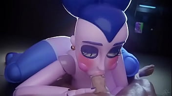 La mejor milf ballora dando una buena mamada