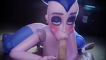 La mejor milf ballora dando una buena mamada