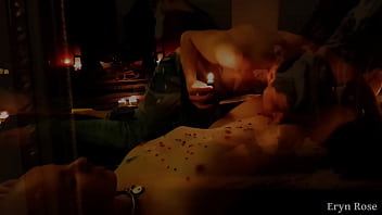 Candlelit wax play with marcus quillan