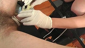 Sexy blonde mistress gets this man bound