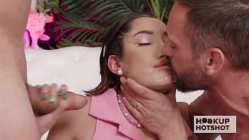 Chloe amour gets fucked in the throat & pussy by 2 internet strangers