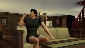 Girlfriend gives blowjob to her 2 boyfriends at camp