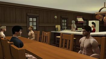 Girlfriend gives blowjob to her 2 boyfriends at camp