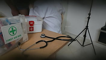 Lady doctor having fun with patient