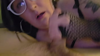 Mature milf candid sandra slobs hard cock for a huge facial