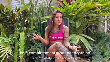 Damiana brasileira safada pela europa lavando carro sem calcinha ep1