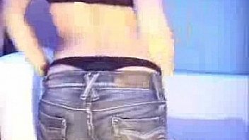 Sexy brunette cam model anal toy