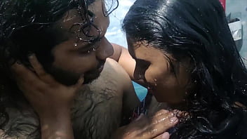 Horny desi couple get naked in bathroom and enjoy steamy romance