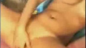 Semen flowing out of a naughty finger fucking slut