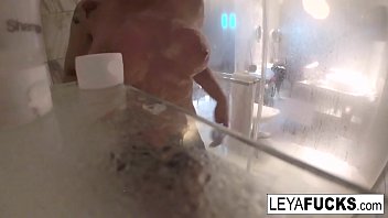 Blonde slut gets wet