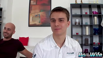 Blonde wife katy clark gets cum sprayed right in front of cuckold