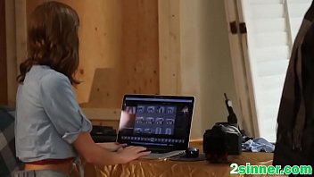 Hot model babe is filmed as she takes big cock in her pussy