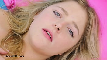 Stunning girl next door blonde naked close up