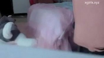 Hairy girl masturbate