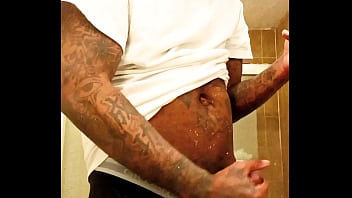 Youngstarbrazy makes his thick dick cum while watching hentai