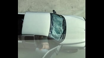 Outdoor sex in the pickup