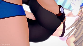 Flonne disgaea esta cansada y mojada luego de hacer ejercicio quiere follar para relajarse