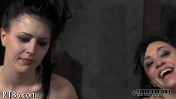 Bound up playgirl waits lustily