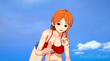 One Piece Hentai Nami Bj Titfuck thumbnail