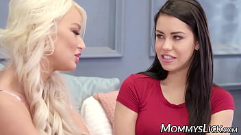 Lesbian mom fingered and pussy licked by stepdaughter alina lopez and london river always have so much fun together huge content library is waiting for you at