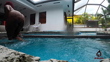 Outdoor pool fat ass shake